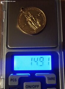 Золото! Большая медаль ВДНХ СССР, обр. 1959 года. Редкая.