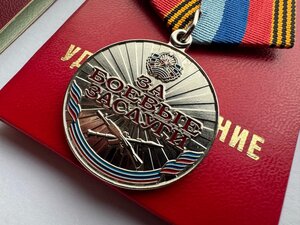 Медаль Жукова и За БЗ ЛНР на документах