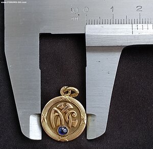 Брелок,часовой медальон, 56, с футляром.