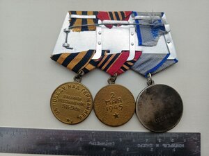 Группа наград, на одной колодке ; СССР