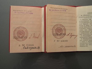 Трудовая доблесть и трудовое отличие на одну женщину