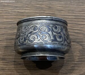 Серебряная солонка «КАВКАЗЪ». Серебро 84 проба.