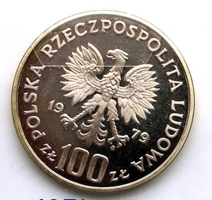 Польша 100 зл. Генрих Венявский.1979г. PROOF. Патина. 30000