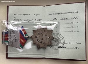 Орден «ДРУЖБА НАРОДОВ» с документом. ВЕЛИКОЛЕПЕН.