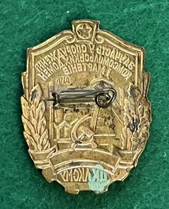 "За участие в сооружении комсомольских домен и мартенов"