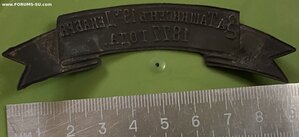 Знак на головной убор___ЗА ТАШКИСЕНЪ_____РТВ(1877-78)