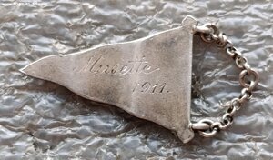 Знак яхт-клуба Русская Финляндия 1911 г. серебро