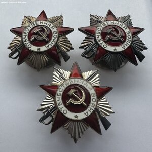 3 Юбилейные Отечественной Войны 2степени в ЛЮКСЕ.