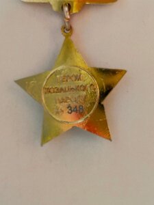 Відзнака у футлярі Герой козацького народу № 348