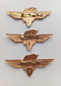 Знаки классности летчиков-космонавтов СССР - 1, 2 и 3-й клас