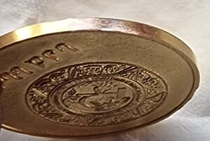 Золотая Школьная Медаль ГССР 1954 г. 32 мм.