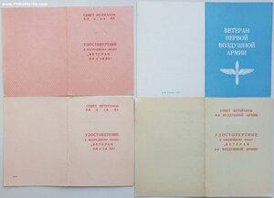 Док. на ветеранские знаки 1 и 8 ВА. Подпись маршала Пстыго