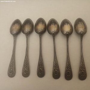 6 кофейных ложек в коробке 84пр.