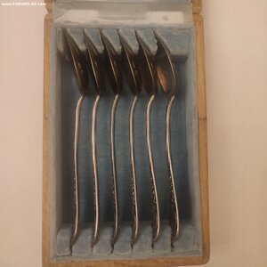 6 кофейных ложек в коробке 84пр.