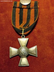 Георгиевский крест. Частник. Всадник влево. Серебро.