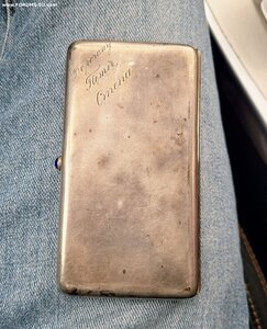 Серебряный портсигар 1915 г. в Золоте по цене металла !