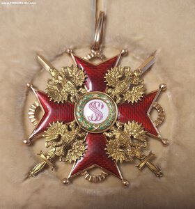 К-кт. Ордена и звезды св. Станислава с мечами. 1ст. Эдуард.