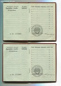 2 Трудовые Славы из одной сотни на интересных орденских.