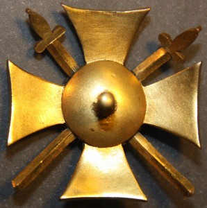 Знак "50 лет покорения Кавказа", бронза