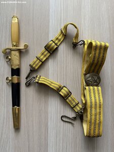 Кортик ВВС ЗИК 1955, номерной, 16 лент