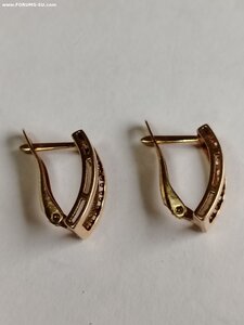 Серьги золото 585