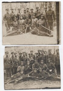 3 фото бойцов студенческого эскадрона 1930 ( шашки, винтовки