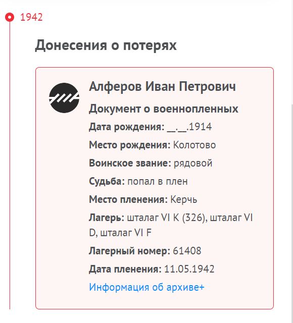 Отвага без номера. Был в плену.