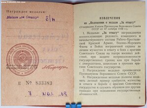 Отвага без номера 1965 год