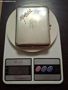 Портсигар Латвия серебро 875 1934г