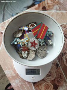 17 серебряных орденов и медалей,солянка,общий вес 479 гр.