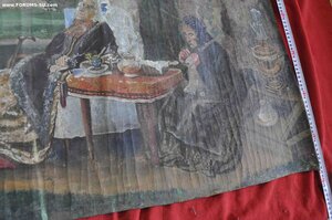 Большая старинная репродукция картины ??? Каких лет?