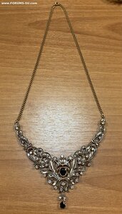 Золотое колье с бриллиантами на 2.2 карата. Экспертное закл.
