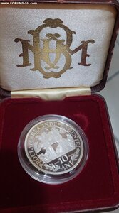 100 лей серебро Республика Молдова