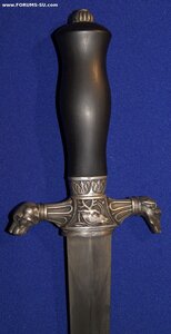 Кинжал (кортик) охотничий, хиршфангер, Франция, серебро
