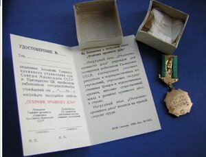 Отличник АРХИВНОГО ДЕЛА____с доком и домиком_____в ЛЮКС