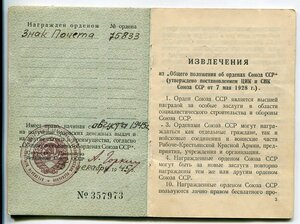 Знак Почета плоский + док