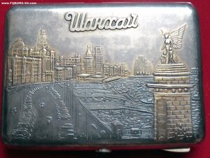 Портсигар Шанхай, серебро 900 проба