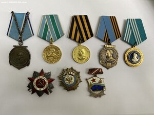 Ушаков (юнга, Ельцин), Заполярье, ОВ 2 (ю) медали документы