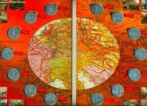 Комплект пятирублевых монет России 2016 г. к Дню Победы