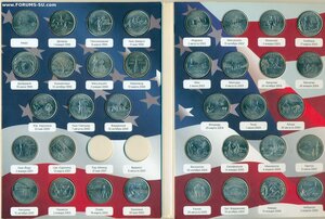 ПАМЯТНЫЕ МОНЕТЫ США   25 центов - ШтатЫ