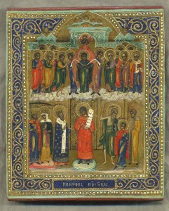 Икона "Покров пр.Богородицы" - миниатюра.