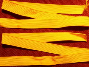 Шелковые желтые лычки на погон РККА