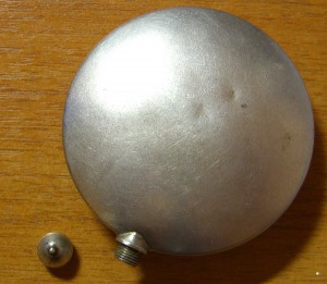 Серебро 875,Пудренница+флакон для духов.