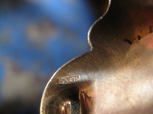 875 подстаканник___отличный сохран,позолота