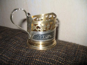 875 подстаканник___отличный сохран,позолота
