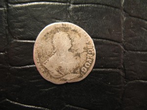 Гривенник 1748г.