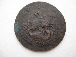 Перечекан 2коп. 1766  ( без мд)