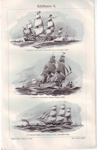 Корабли. 1898 и 1903 г. И парусники.