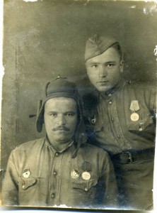 Фото рядового с винтовым БКЗ и Отвагой , и Отвагой -Танкисты