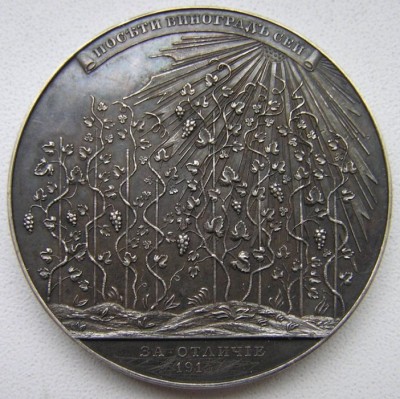 Медаль За отличие в учебе 1915г.